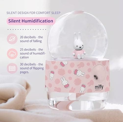 Miffy Crystal Ball Mist Humidifier - Romantic Gift Choice-(White Blue) thumbnail 5