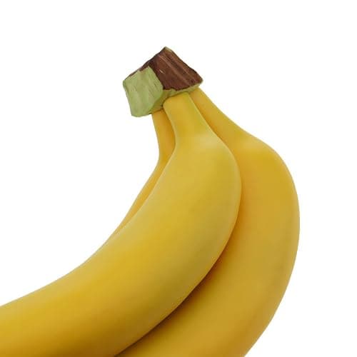 Woration Realistic Lifelike Artificial Banana Bunch Simulation Fruit Decorative Fake Food Model Display Photography Props Kitchen Wedding Home Party Decor - 3 Heads thumbnail 6