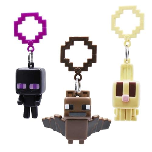 Officially Licensed Minecraft Backpack Hangers – Surprise Blind Box Figure – Durable Plastic Keychain Accessory for Backpack, Lunchbox, Gifts – Ages 3+ (Series 1) thumbnail 7