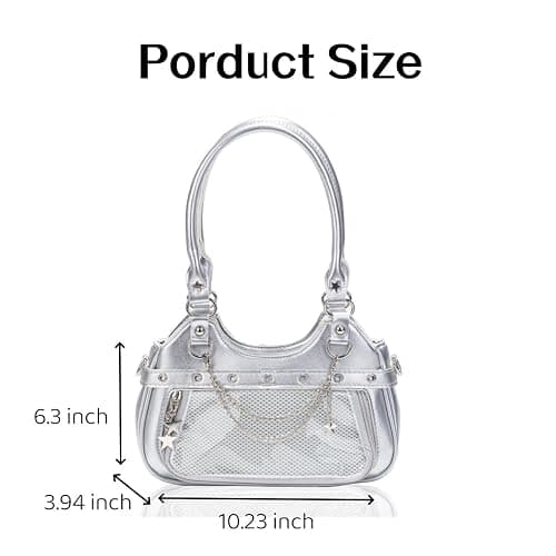 Uchyius Kawaii Ita Bag, PU Leather Shoulder Bag with Insert Anime Badge Display, Y2k Purse Pin Display Crossbody Bags thumbnail 4