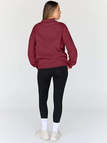 Trendy Queen Womens Oversized Sweatshirts Turtleneck Pullover Long Sleeve Hoodies Tops Fall Fashion Outfits 2025 Clothes thumbnail 4