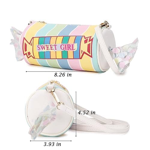 ENJOININ Fun Shape Purse for Women Novelty Handbags Unique Chain Crossbody Bag for Teens with Adjustable Shoulder Strap thumbnail 4
