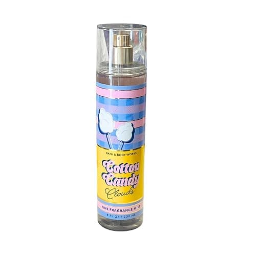 Bath & Body Works COTTON CANDY CLOUDS Fine Fragrance Mist, Ultimate Hydration Body Cream & Body Wash 3pc Gift Set with a Red Bow for Holidays – Full Size thumbnail 8