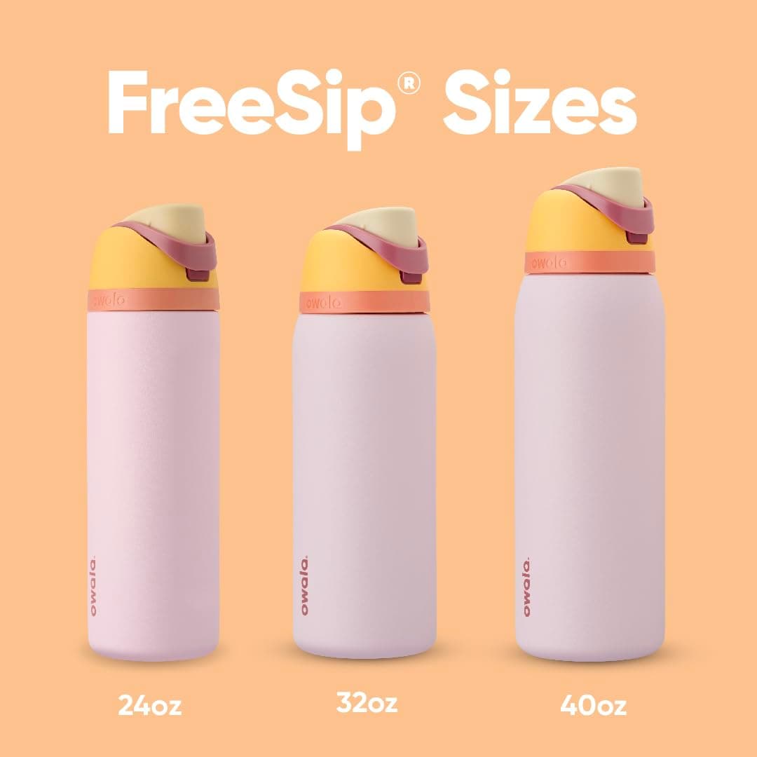 Owala FreeSip Insulated Stainless Steel Water Bottle with Straw for Sports and Travel, BPA-Free Sports Water Bottle, 32 oz, Candy Store thumbnail 5