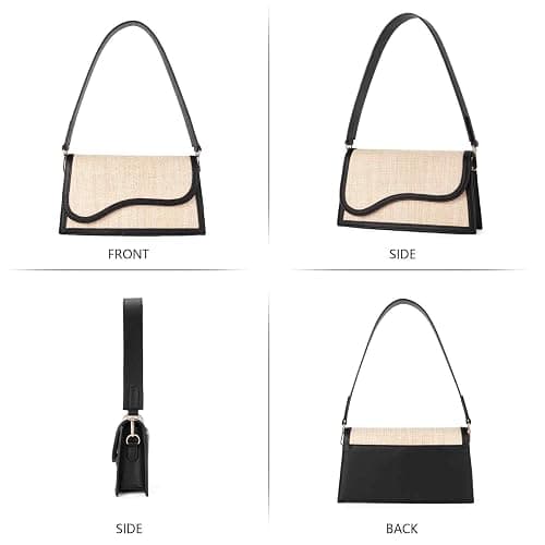 Telena Shoulder Bag for Women Vegan Leather Women's Shoulder Purses Handbags with 2 Removable Strap Crossbody Bag Purses thumbnail 7