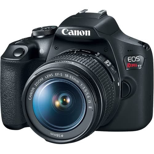 Canon EOS Rebel T7 DSLR Camera with 18-55mm Lens Bundle with Extra Canon Battery + 2X 64GB Memory Cards + Accessory Kit Including Bag, Flash, Remote, Aux Lenses, Software & More thumbnail 2
