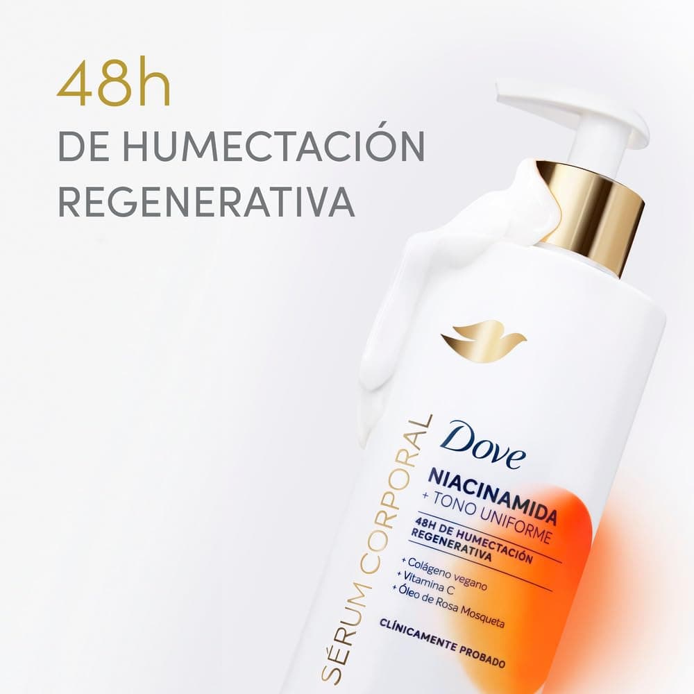 Dove Kit Niacinamida Vs Manchas, Sérum Corporal Tono Uniforme con Niacinamida que reduce las manchas oscuras y humecta profundamente* 400 ml + Sérum Corporal Concentrado Para Estrías, Cicatrices, Manchas y Elasticidad, 100 ml thumbnail 2