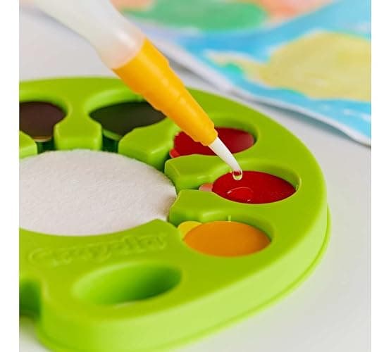 Crayola Watercolor Pop & Paint Palette, Washable Paint Kit, Less Mess Watercolor Paint Set for Kids, Arts & Crafts, Toddler Gifts thumbnail 2