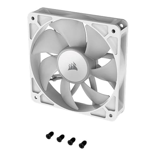 CORSAIR RS120 ARGB 120mm PWM Fans – Daisy-Chain Connection – Low-Noise – Magnetic Dome Bearing – Triple Pack – White thumbnail 4