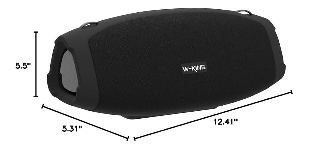 W-KING Bluetooth Speaker Loud, 120W Max Portable Speakers Bluetooth Wireless, IPX6 Waterproof Party Large Speaker Outdoor Boombox Subwoofer*2, 70W Triple Passive Radiator-42H Deep Bass, TF, AUX, EQ thumbnail 10
