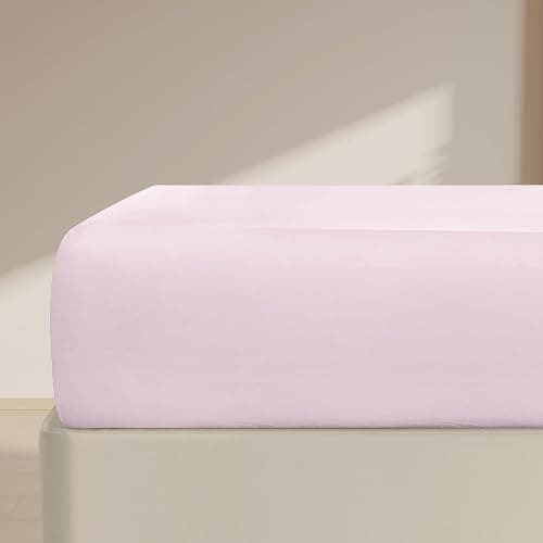 FreshCulture Full Fitted Sheet Only – Premium Hotel-Quality Fitted Sheet for Full Bed – Ultra Soft & Breathable Brushed Microfiber – Elegant Black Box Packaging (Pink) - Image 1