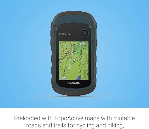 Garmin 010-02256-00 eTrex 22x, Rugged Handheld GPS Navigator, Black/Navy thumbnail 4