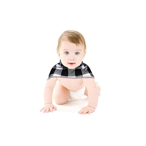 Benoxine Baby Burp Cloths & Baby Bibs 2-in-1 Design Large Size 3 Layers Thicken Cotton Super Absorbent and Soft Baby Spit Up Burping Rags Baby Burp Cloth Set for Boys and Girls Solid 12 Pack thumbnail 8