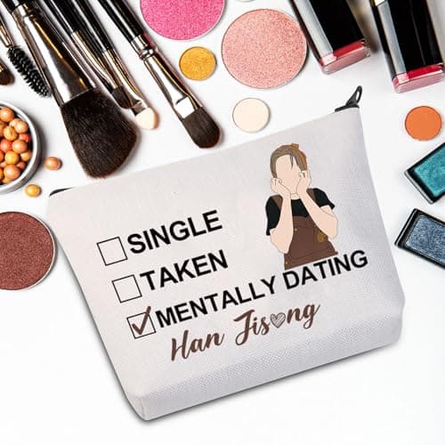 JNIAP Stay Han Makeup Bag Stay Quokka Gifts Single Taken Mentally Dating With Han Gifts Stay Member Gifts (WITH HAN mb) thumbnail 6