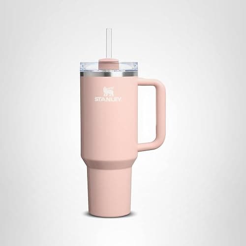 STANLEY Quencher H2.0 Tumbler with Handle and Straw 40 oz | Flowstate 3-Position Lid | Cup Holder Compatible for Travel | Insulated Stainless Steel Cup | BPA-Free | Peach Whip Gloss thumbnail 7