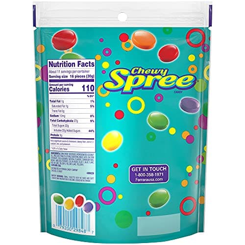 Wonka Spree Original Hard Candy, Resealable Bag, 12 Ounce Bag Full Size (Pack of 2) thumbnail 2