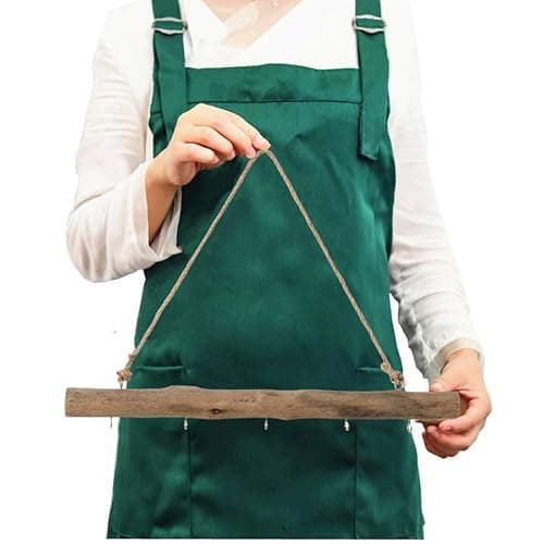 BYHER 15-Inch Driftwood Wall Hanging Jewelry Hanger - Rustic Wood Logs Hanging Branch Decor with 5 Hooks, Handcrafted from Natural Drift Wood Pieces for Crafts (Rustic) thumbnail 3