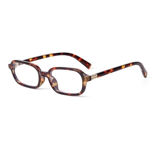 JUDOO Retro Rectangle Sunglasses for Women Men Narrow Vintage 90s Square Sunnies Rectangular Sunglasses Slim Cute Glasses - Image 1