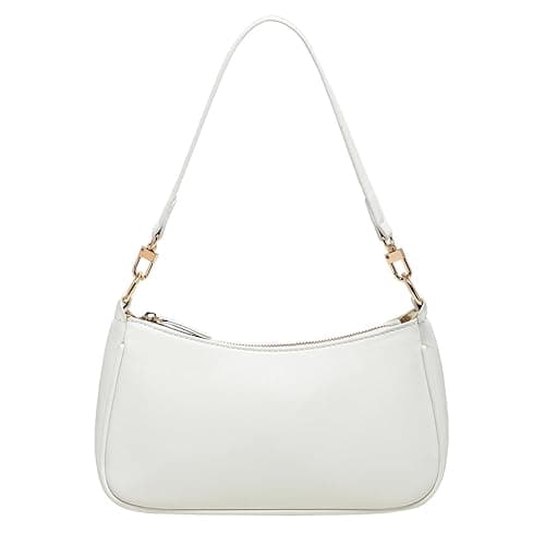 Shoulder Bags for Women Small White Purse Y2K Handbag Crocodile Pattern Clutch 90s Purses - Image 1