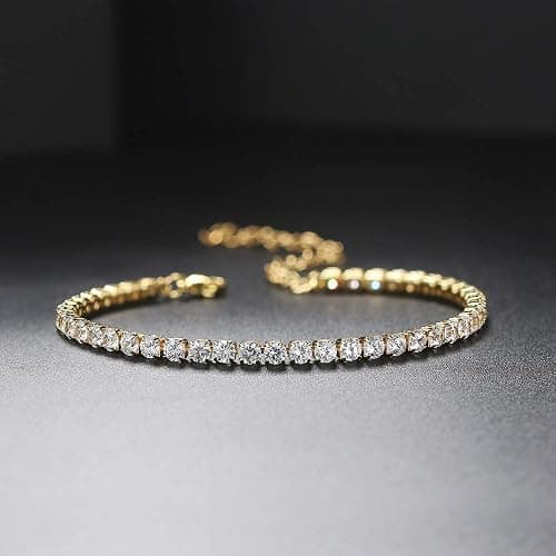 Lamdo 18K Gold Plated Womens Stackable Floral Gold Clover Bracelets Set Love Bangle Bracelets Non Tarnish, Gold Bracelet Set Trendy Jewelry,Gifts for Women's Day and Mother's Day - Gold - One Size thumbnail 5