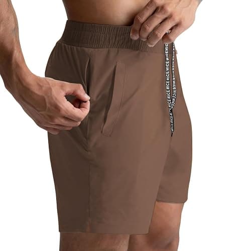 Lempue 2 Pack Mens Athletic Shorts 5 Inch Quick Dry Gym Workout Shorts Men Lightweight Sports Running Shorts with Pockets thumbnail 2