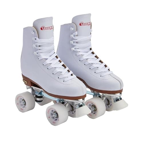 Chicago Quad Roller Skates for Girls & Boys – Durable, Top Performance Indoor/Outdoor Use or Roller Derby - Classic Deluxe Leather High-Top Boots with 60mm Urethane Wheels & Semi-Precision Bearings - Image 1