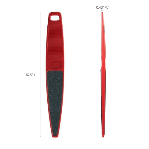 ForPro Professional Collection Red Panda Foot File, 60/100 Grit, Double-Sided Pedicure File for Feet and Heels, 10.5” L thumbnail 2
