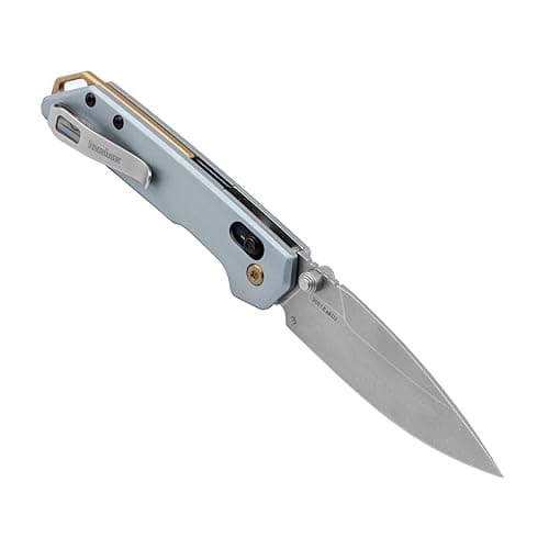Kershaw Mini Iridium Folding Pocket Knife, 3 inch D2 Steel Blade, DuraLock, Aluminum Handle, Pocketclip thumbnail 8