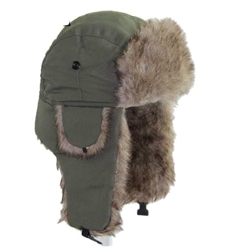 ASWER Trapper Warm Russian Trooper Hat Winter Skiing Cap Women Men Windproof - Image 1