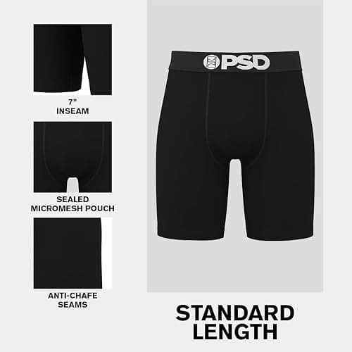 PSD Underwear Mens Boxer Briefs - Tropical Print, Standard Length Packs and Singles, Soft & Breathable Boxer Briefs for Men thumbnail 5