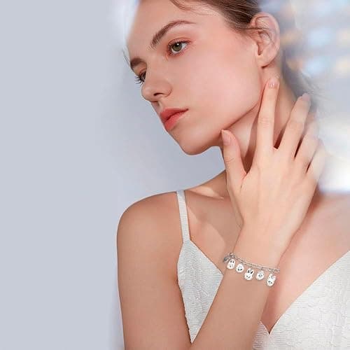 Stray Edelstahl Armband, Skzoo Tier Anhänger Armbänder, Stray Unisex Silber Bracelet mit 1 SKZ 3D Aufkleber und 2 SKZ Photocard, Kpop Fanartikel Geschenk für Stay thumbnail 4