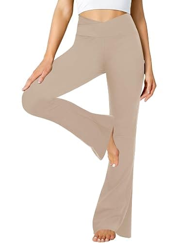 ZOOSIXX Flare Yoga Pants for Women, Crossover Soft Bootcut Leggings - Image 1