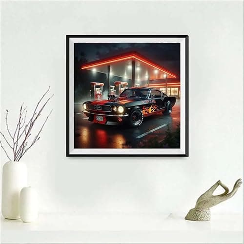 CXYQLC DIY 5D Diamond Painting Kits for Adults Diamond Art Exquisite Sports Car Diamond Painting Full Drill Crystal Rhinestone Embroidery Craft Kits for Home Wall Decor Gifts 11.8x11.8inch thumbnail 7
