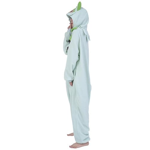 SAZAC Pokemon Sprigatito Kigurumi Onesie - Premium Adult Halloween Costume, Plush Pajamas, Durable, Machine Washable thumbnail 8