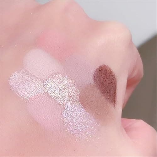 GHFCZOO 9-Color Glitter & Pastel Eyeshadow Palette - Long-Lasting, Creamy, Waterproof, for All Ages (20#) thumbnail 4