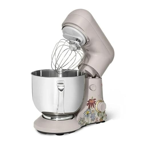 Wonderful Kitchen Stand Mixer 5.3 Qt Bowl, 12 Speeds Tilt-Head, Dough Hook Flat Beater Whisk for Baking Tasks Metal Build for Baking (Wildflower Porcini Taupe) thumbnail 6