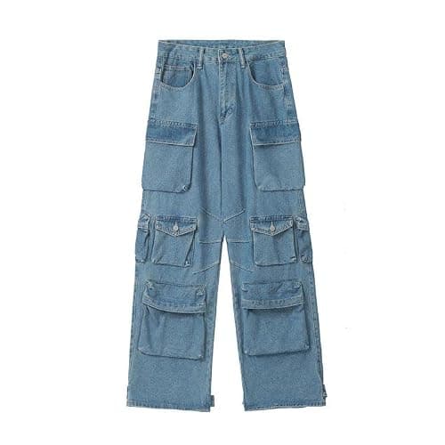 Women's Baggy Cargo Pants Y2K Clothing Multi-Pocket Relaxed Fit Jeans Fairy Grunge Clothes Alt Emo Streetwear thumbnail 6
