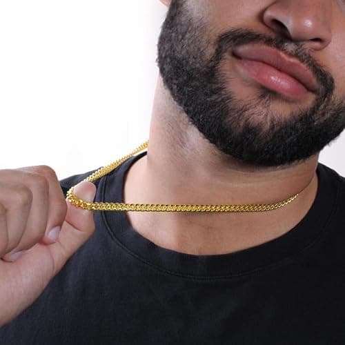 VIRAGIL Promise Cuban Chain Necklace for Him, 7mm Thick, Sentimental Gift for Husband, BF Gifts for Birthday, Gift Ideas for Boyfriend, Valnetine Gifts for Him thumbnail 7