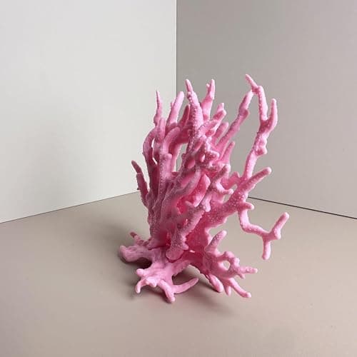 SwandTanpand Pink Aquarium Coral Fish Tank Decorations Aquarium Landscape | Realistic coral aquarium decoration, 5.9" x 4.7" , suitable for fish, works for freshwater/saltwater tanks, easy to clean thumbnail 5