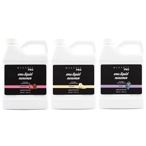 MakarttPro Scented Monomer Bundle for Acrylic Nail Kit - Medium to Fast Setting, MMA Free, Made in USA, Professional Quality Acrylic Liquid - Image 1
