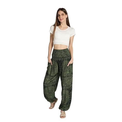 Tranquil Threads High-Waisted Boho Harem Yoga Pants for Women thumbnail 2