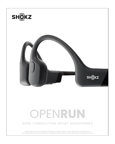 SHOKZ OpenRun Bone Conduction Headphones,Open-Ear Bluetooth Wireless Sport Headphones for Running & Workout,Sweat Resistant, Long 8H Playtime,Mic,Hair Band-Standard-Black thumbnail 9