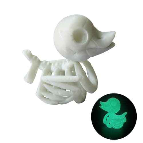 TEYOUYI Halloween Skeleton Duck Decor - Spooky Fluorescent Bones for Halloween Duck Skeleton, Indoor Outdoor Prop - Image 1