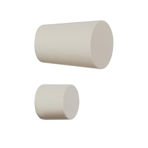 RENA Gardinenstange Vorhangstange - Doppelte Rute - 160 cm 19/16 mm Metall - Komplettes Set- Beige thumbnail 3