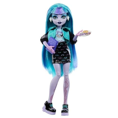 Monster High Skulltimate Secrets Neon Frights Doll & Accessories, Twyla with Dress-Up Locker & 19+ Surprises thumbnail 5