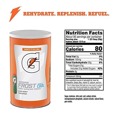 Gatorade Thirst Quencher Powder, Glacier Cherry, 76.5 oz Canister thumbnail 7