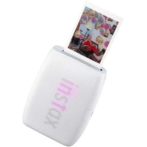 Fujifilm INSTAX Mini Link 3 Smartphone Printer | Clay White Bundled INSTAX Mini Instant Film | 20 Exposures + Microfiber Cleaning Cloth (3 Items) thumbnail 2