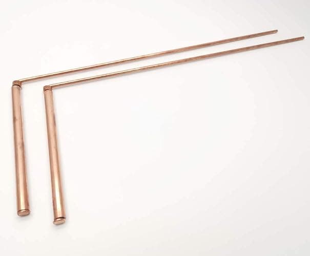 Spirit Hunter 99.9% Copper Dowsing Rod- 2PCS Divining Rods with Bag - Detect Gold, Water, Ghost Hunting etc. thumbnail 2