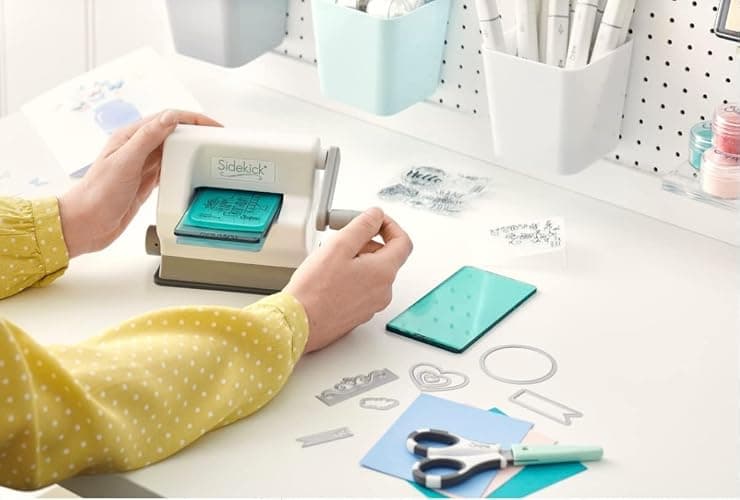 Sizzix Sidekick Starter Kit 661770 Portable Manual Die Cutting & Embossing Machine for Arts & Crafts, Scrapbooking & Cardmaking, 6.35 cm Opening, 2.5" Opening, White thumbnail 8