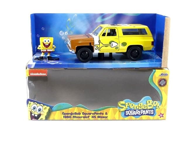 Jada Toys Spongebob Squarepants 1:32 1980 Chevy Blazer K5 Die-cast Car and 1.65" Spongebob Figure, Toys for Kids and Adults, 31798 thumbnail 11